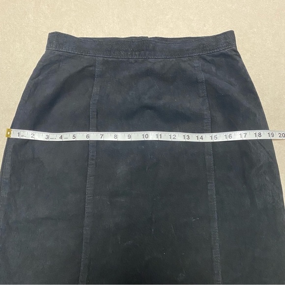 Daniel Marcus Suede Leather Pencil Skirt Size 12 - Picture 12 of 14